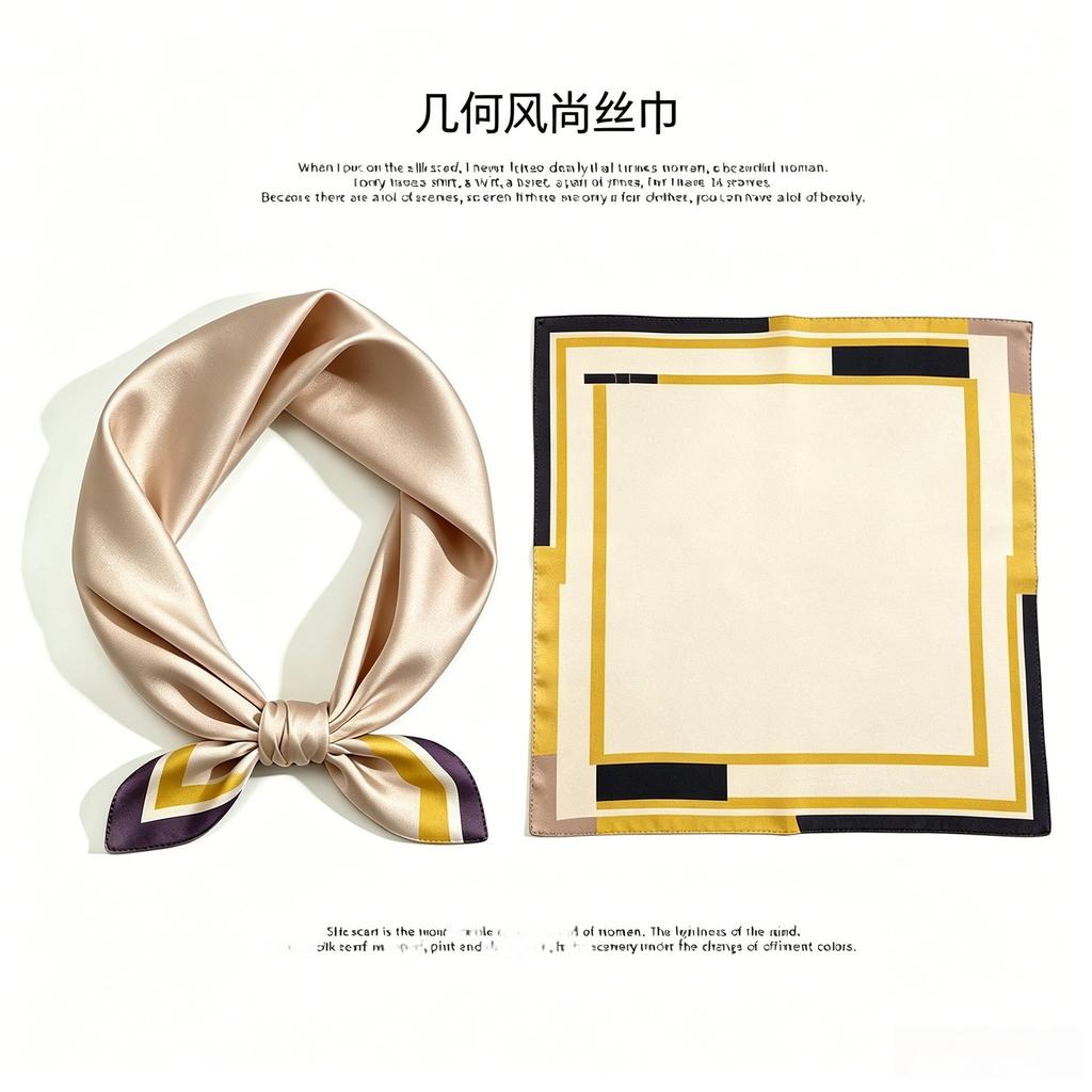 [111 Mulberry Silk] Silk Silk Scarf Women's Neck Scarf New Birthday Gift Square Scarf for Mom