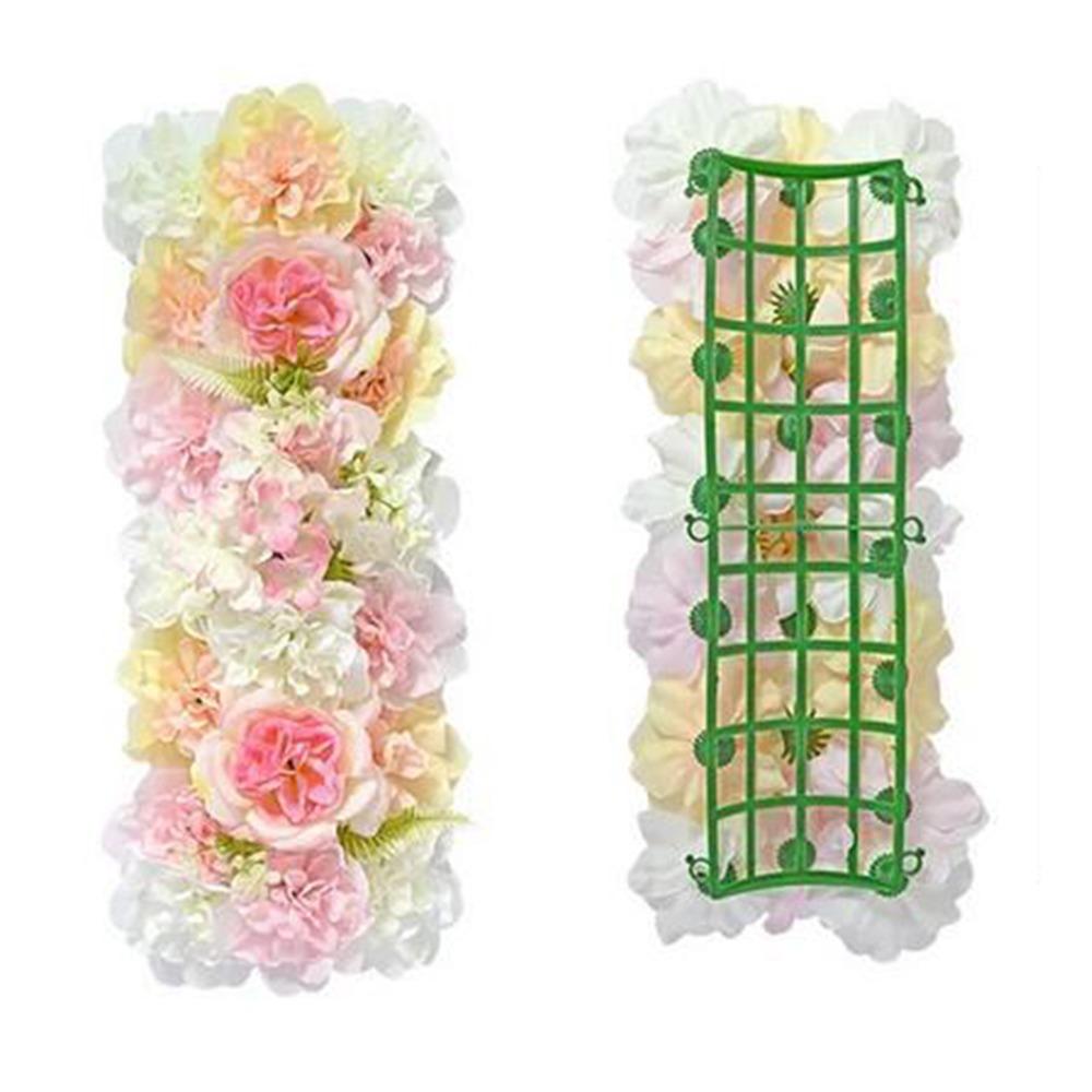 3D Artificial Flower Wall Panel DIY Arched Door Flower Row Wedding Road Lead  Garlands Accessories