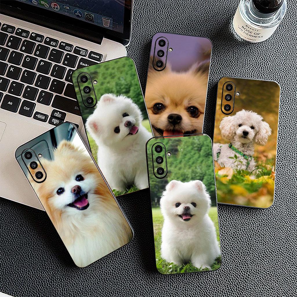 Soft Cover for Samsung Galaxy S22 S21 S20 FE Ultra Plus A35 A36 A55 A37 A33 A34 A57 Coque Phone Case Pomeranian Poodle Dog