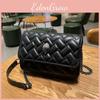 Kurt Geiger Black Quilted Chain Shoulder Bag Elegant Vintage Style Small Handbag