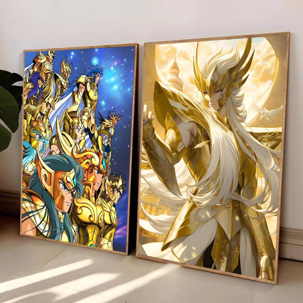Постер Saint Seiya Высококачественная художественная наклейка Самоклеящаяся водостойкая домашний декор