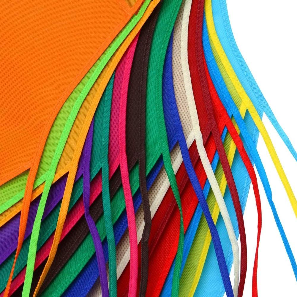 12 детских фартуков, 12 цветных водонепроницаемых нетканых фартуков ручной работы, занятие по художественной росписи