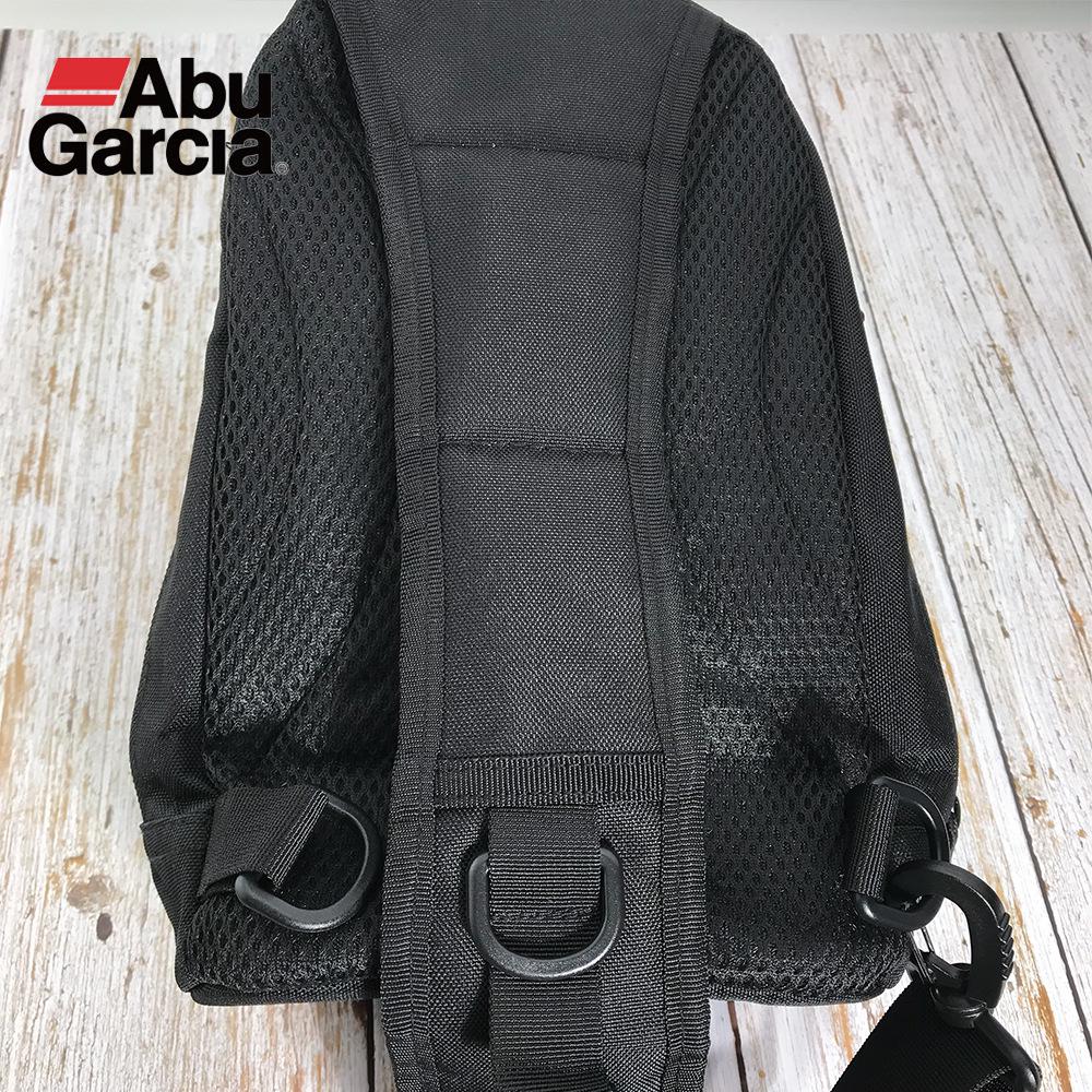 Genuine Abu Garcia Asymmetrical Shoulder Bag: Double-Layer Chest Bag for Lures and Fishing Accessories