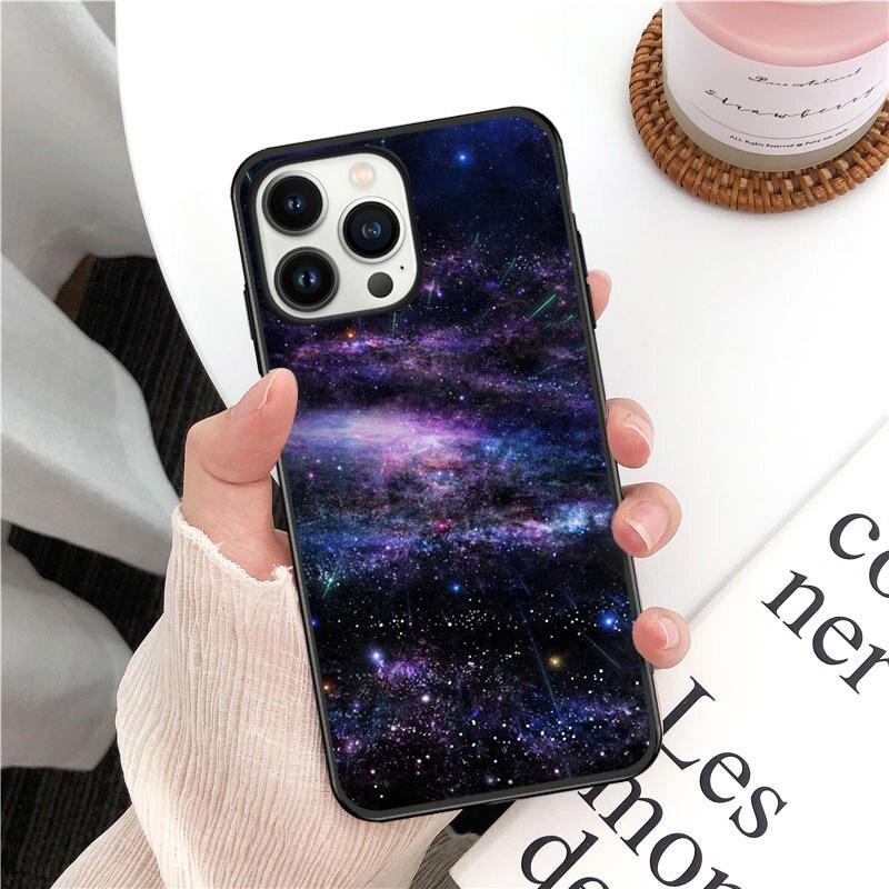 Межзвездный Фиолетовый Космос Звезда Чехол для телефона Для iphone 14 13 12 11 Pro Max Чехол Для iphone 14 13 Pro XS MAX X XR SE2 8 7 Plus чехол
