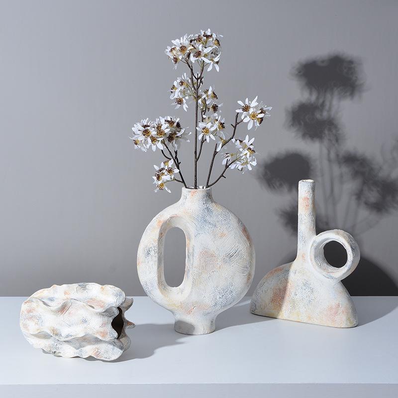 Ретро новая китайская керамическая ваза украшения украшения фарфоровая ваза с цветочной композицией и гидропоникой в крыльце тумба под телевизор