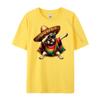 Dabbing Frenchie Dog Sombrero Mexican Poncho Cinco De Mayo Graphic T Shirts Men Cotton Camisetas  Breathable
