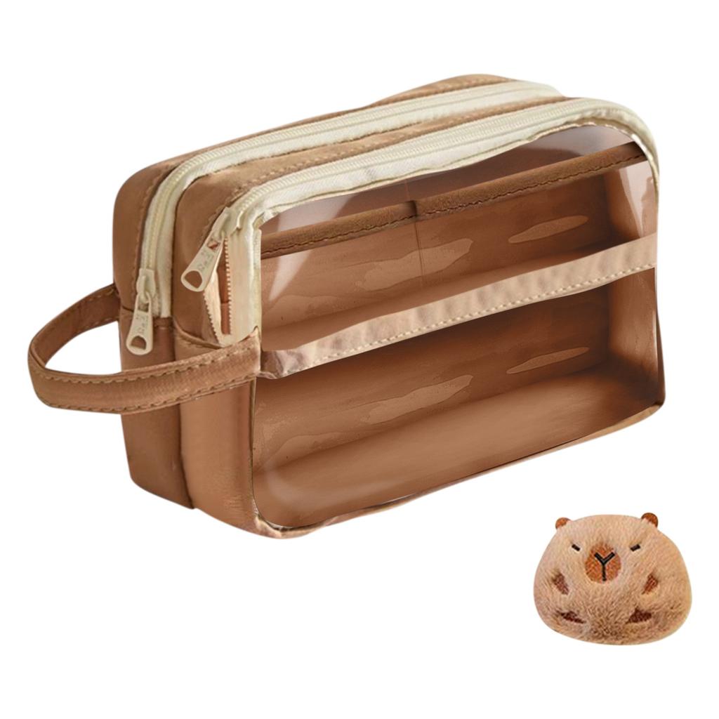 Тематическая симпатичная пенал | Прозрачная коробка с несколькими отделениями | Карандашница с широким горлом 15 мл