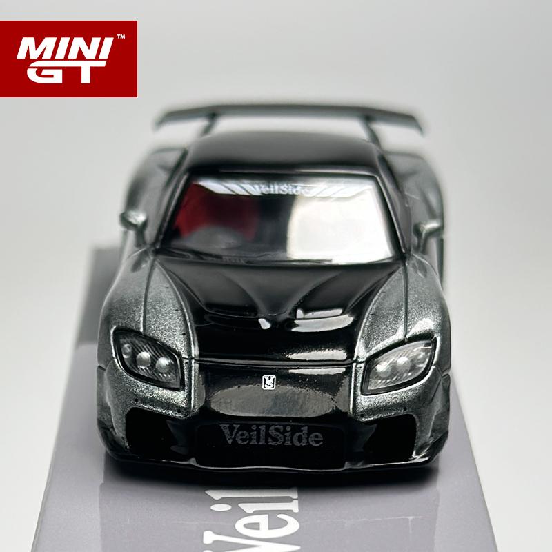 МИНИГТ 1:64 Mazda RX-7 VeilSide Fortune Серый литой диск Модель автомобиля 1057