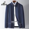 Мужской пиджак с лацканами, не требующий особого ухода, в стиле business casual