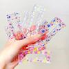 1/4pcs-Colorful Transparent Geometric Hair Claw For Women Girls Sweet Hair Decorate Claw Clip Hair Clip Fashion Hair Accessories