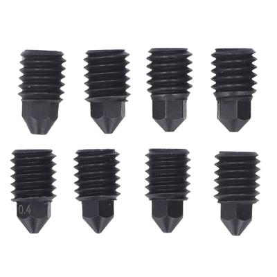 8 шт. закаленных стальных сопел для 3D-принтера Bambu Lab, набор экструдеров Hotend 0,2 0,4 0,6 0,8 мм