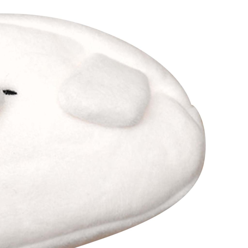 Small Pen Bag Cute Cartoon Seagull White Soft Short Plush Student Pencil Bag for School Offi