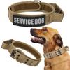 Tactical Dog Collar Pet Training Collar And Leash Rubber Control Handle No Pull Lead Collars For Small Big Dogs