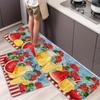 1Pcs Anti Fatigue Kitchen Rugs Watermelon Waterproof Non-Slip Thick Cushioned Kitchen Mat Heavy Duty Comfort Standing Mat for Kitche