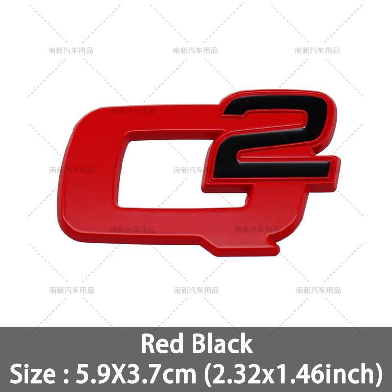 RZUD8 3D Metal Q2 Q4 Letter Badge Rear Giulia Stelvio Trunk Emblem Car Stickers For Alfa Romeo Giulia Stelvio Car Styling Accessories