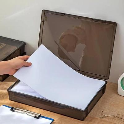 Пластиковый пылезащитный прозрачный кейс для хранения сертификатов A4 Многофункциональный кейс для хранения A4