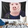 John Pork Smiling Tapestry Wall Hanging Aesthetic Home Decoration Tapestries for Living Room Bedroom
