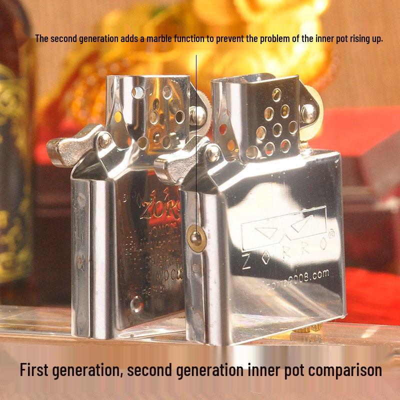 ZORRO 902 Lucky Pixiu Copper Windproof Kerosene Lighter - Creative Gift for Men