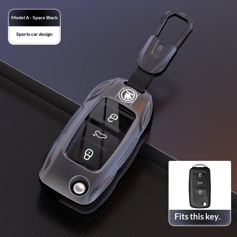 Zinc Alloy Car Key Case Cover for Skoda VRS Octavia Kamiq Kodiaq Karoq RS Superb Fabia Rapid Key Protection Cover Accessories ES7