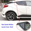 For Toyota C-HR CHR 2016-2025 Car Rear Louver Window Side Shutter Cover Trim Sticker Vent Scoop ABS Carbon Fiber Accessories