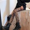 1 Piece Sexy Women Pantyhose Tights Seamless Sexy Lace Mesh Fishnet Summer Nylon Dot Print Tight Stocking Female Hosiery