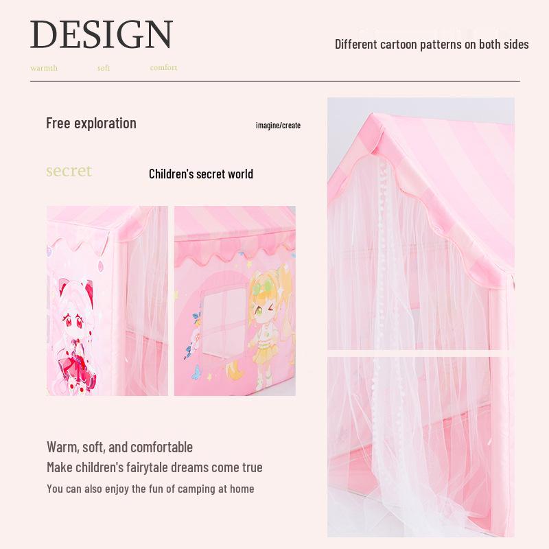 Палатка для девочки: Большой игровой домик для разделения детской кроватки