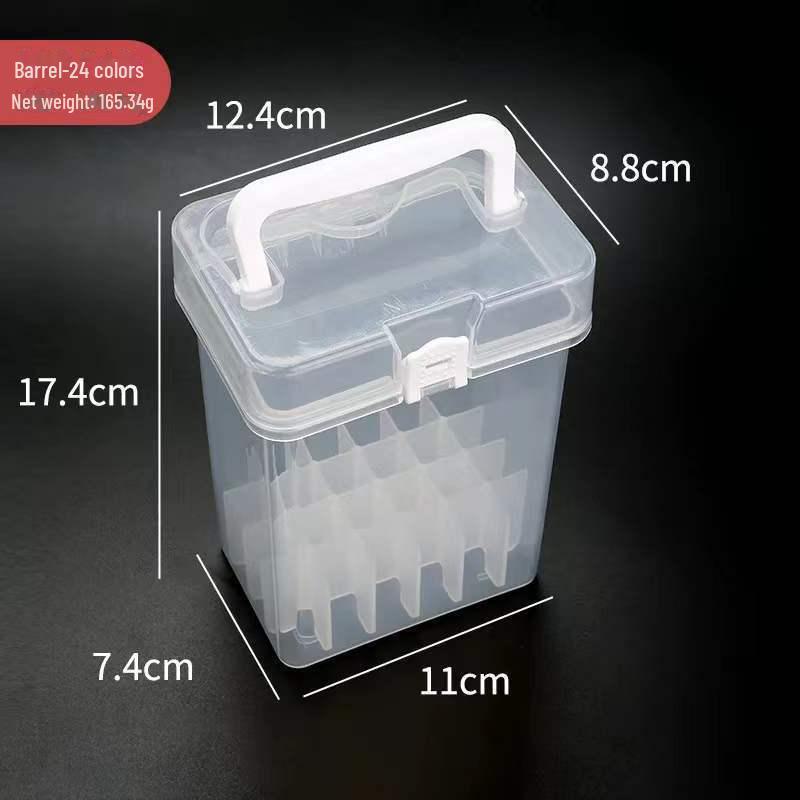 Портативный контейнер для хранения маркеров на 80 цветов с прозрачным основанием