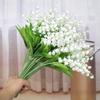 5/10Pcs Artificial Flowers Bell Orchid Bouquet 35CM Fake Flowers for Home Decor Wedding Decoration Bride Craft Gift Accessories