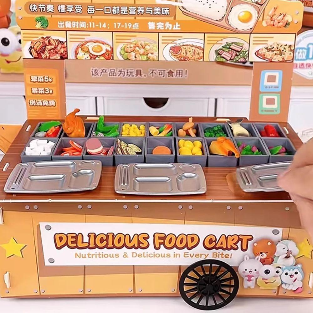 3D Mini Fast Food Model Toy Creative Cooking Interactive Toys  Doll House Kitchen