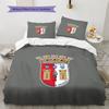 SC Braga Pattern Bedding Quilt Set  Home Decoration  Gift (1 * duvet cover + 2 * pillowcase  without core)