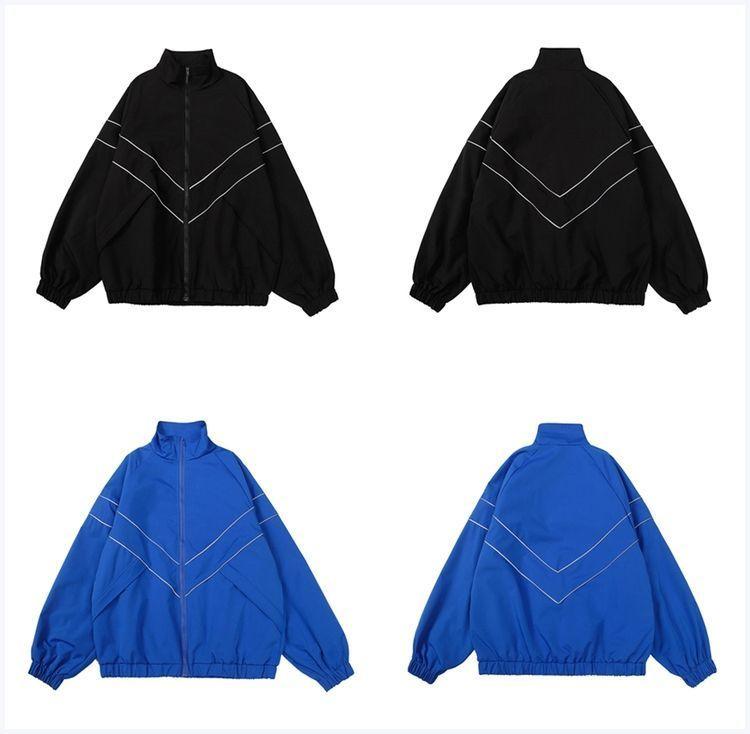Harajuku Vintage Jacket Women Gorpcore Oversized Y2k Streetwear Track Jackets Windbreakers Gothic Outdoor Causal Coats