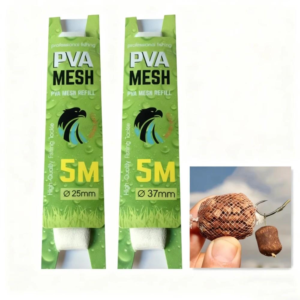 Water-soluble PVA Fishing Mesh 5M Length Fishing Nest Refill for Carp Fishing