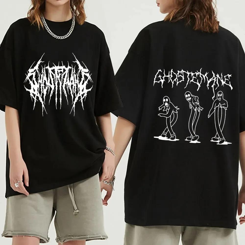 Ghostemane Graphic Print Cotton T Shirt Fashion Hip Hop Tops Metal Rock Gothic T-Shirt Streetwear Plus Size Women Clothing Unisex