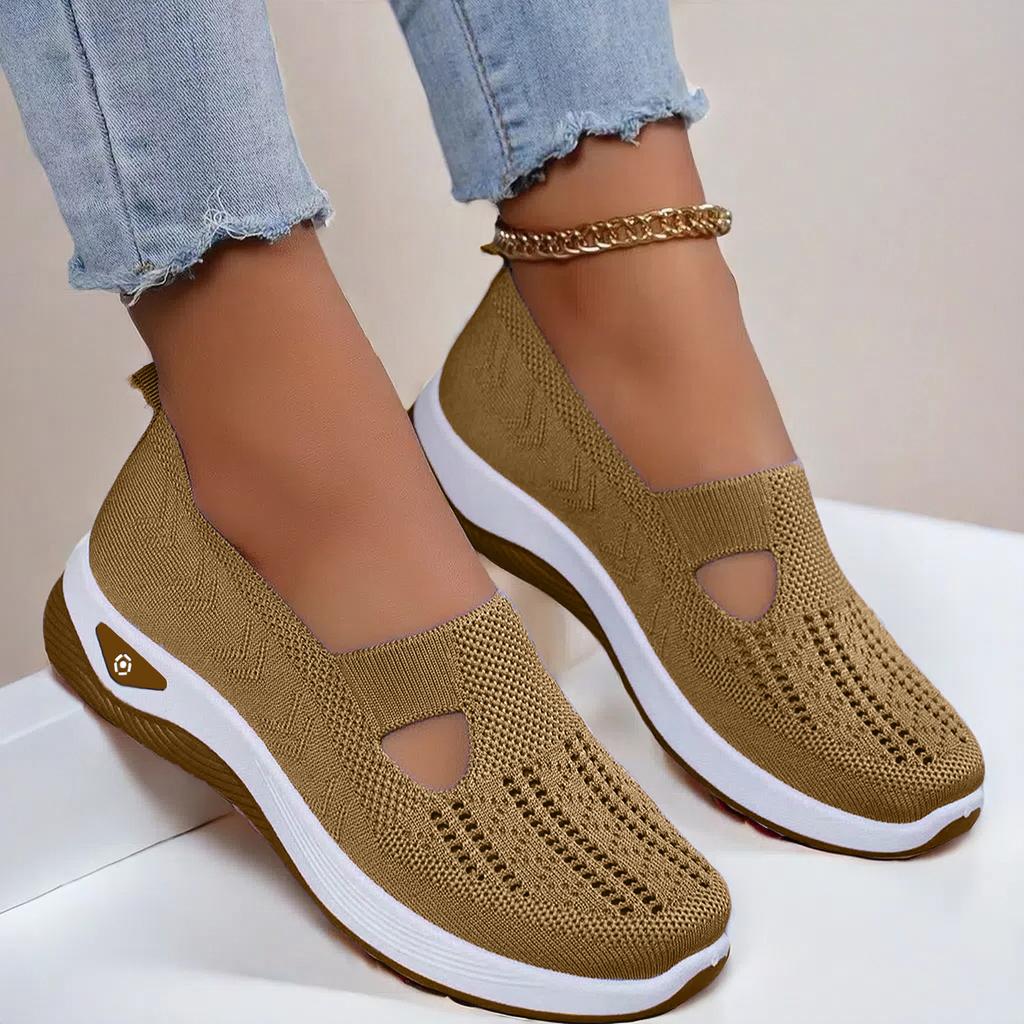 Fashion 2025Breathable Mesh Flats Shoes for Women Comfortable Slip On Casual Shoes Woman Lightweight Soft Bottom Loafers Plus Size 43