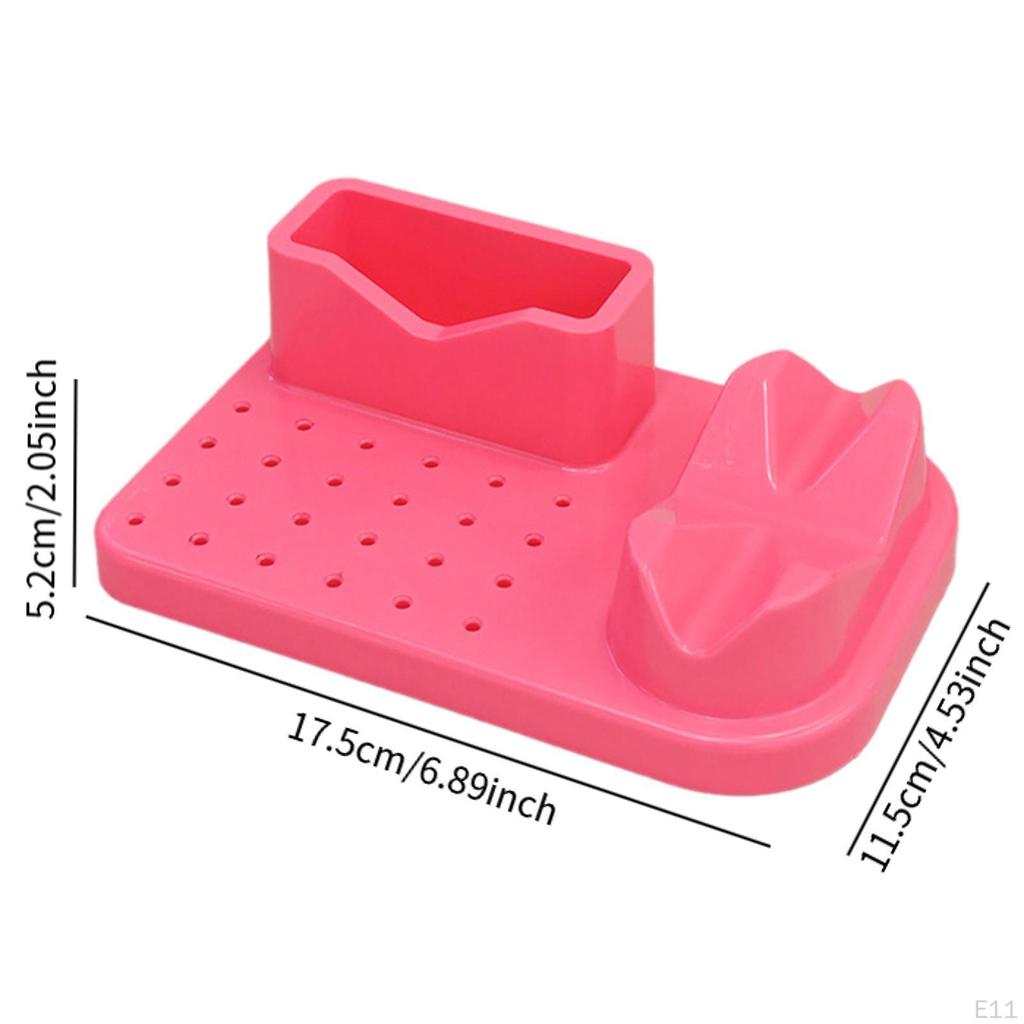 Органайзер для шлифовки и полировки ногтей с 20 отверстиями, держатель для маникюрных инструментов, большая емкость