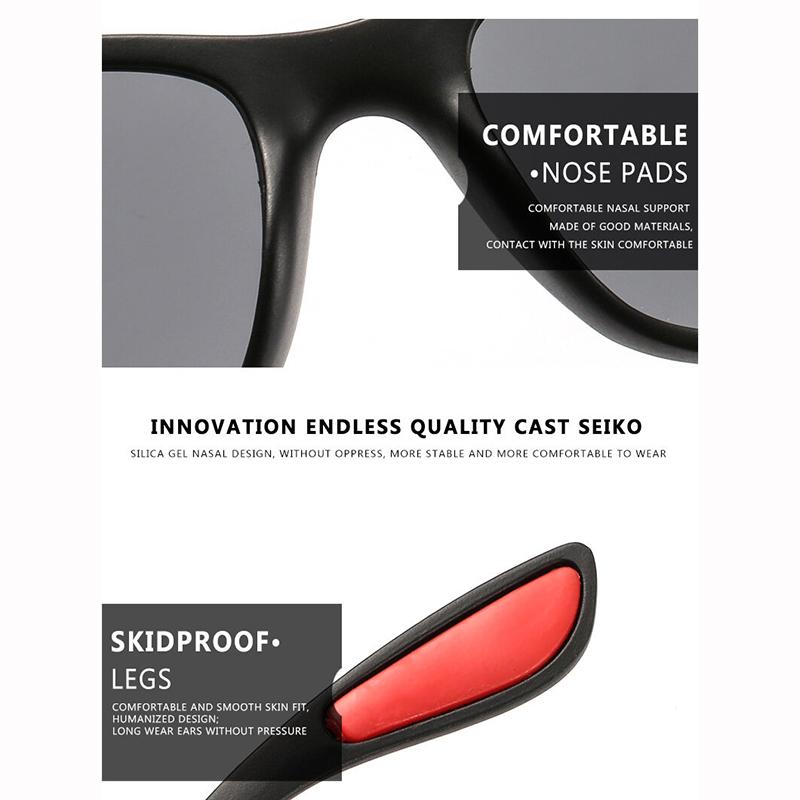 Мужские солнцезащитные очки, поляризационные солнцезащитные очки UV400, солнцезащитные очки дневного и ночного использования двойного назначения, безопасные для вождения, очки ночного видения, легкие очки