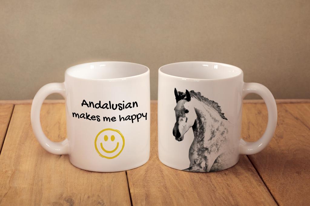 Andalusian – Cup with a horse, a cheerful cup for a dog lover | Art-Dog
