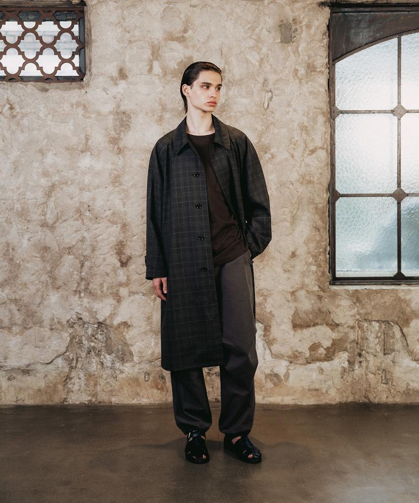 Shirter Soutien Reglan Coat (Check Brown)