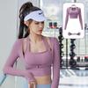 Летний нюдовый спортивный костюм из двух частей с регулируемым вырезом халтер для йоги