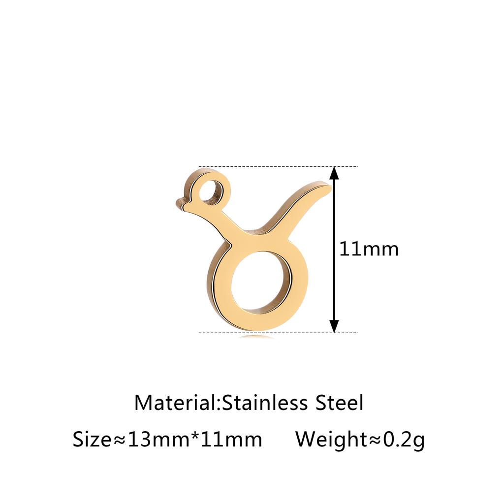 5 шт./лот Шармы со знаком зодиака из нержавеющей стали Мини-подвески со созвездиями Для DIY Рукоделия Ожерелья Браслеты Изготовление ювелирных изделий