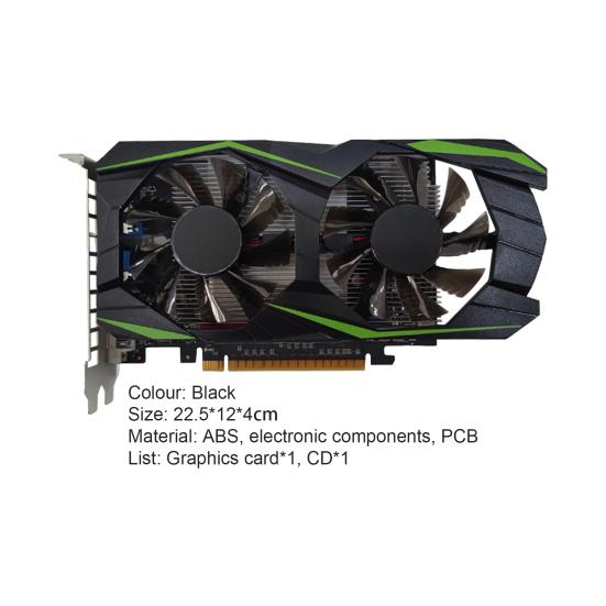 Видеокарта GTX1050TI Независимое Быстрое Рассеивание Тепла Множество Интерфейсов 4 ГБ Продуваемая Видеокарта для ПК для Офиса