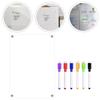 Magnetic Transparent Acrylic Week Plan Message Board Fridge Calendar Scratchable Magnetic Refrigerator Sticker