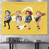 VIKAMA Japanese Cartoon Anime Tapestry Lonely Rock Cute Band Girl Wall Hanging for Living Room Bedroom Esports Room Decor