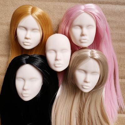 Винтажный 1/6 PP Форма лица Кукольные головы Голова модной куклы Практика макияжа DIY Игрушечные детали Подарки на день рождения для девочек