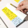 50/100Sheets Color-blocking Writing Notepad Long Style Message Paper Korean Memo Pad  School Office