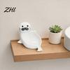 Ceramic Soap Stand Cute Seal Dish, with Self-Draining Design, Sponge Bathroom Storage Box Organizer Tray, for Countertop And Kitchen Sink Durable