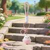 Knitted Hand Rope Flocking Bird Keychain Flocked Design Cute Plush Pendant  Gift Giving
