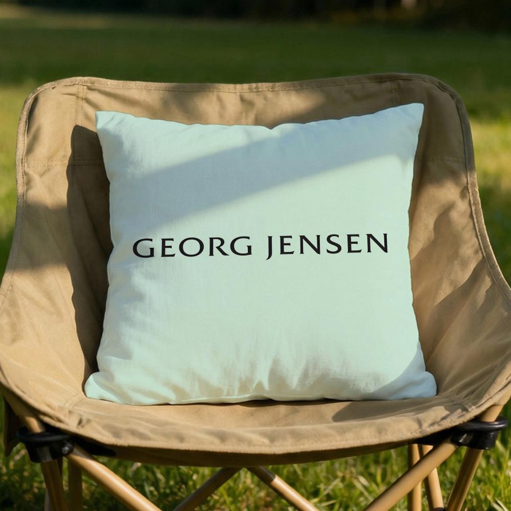 Georg Jensen Серебряная Подушка для Украшений Мягкая Двусторонняя Прочная Наволочка для Подушки Многоцелевое Использование для Дома Автомобиля Ежедневный Комфорт