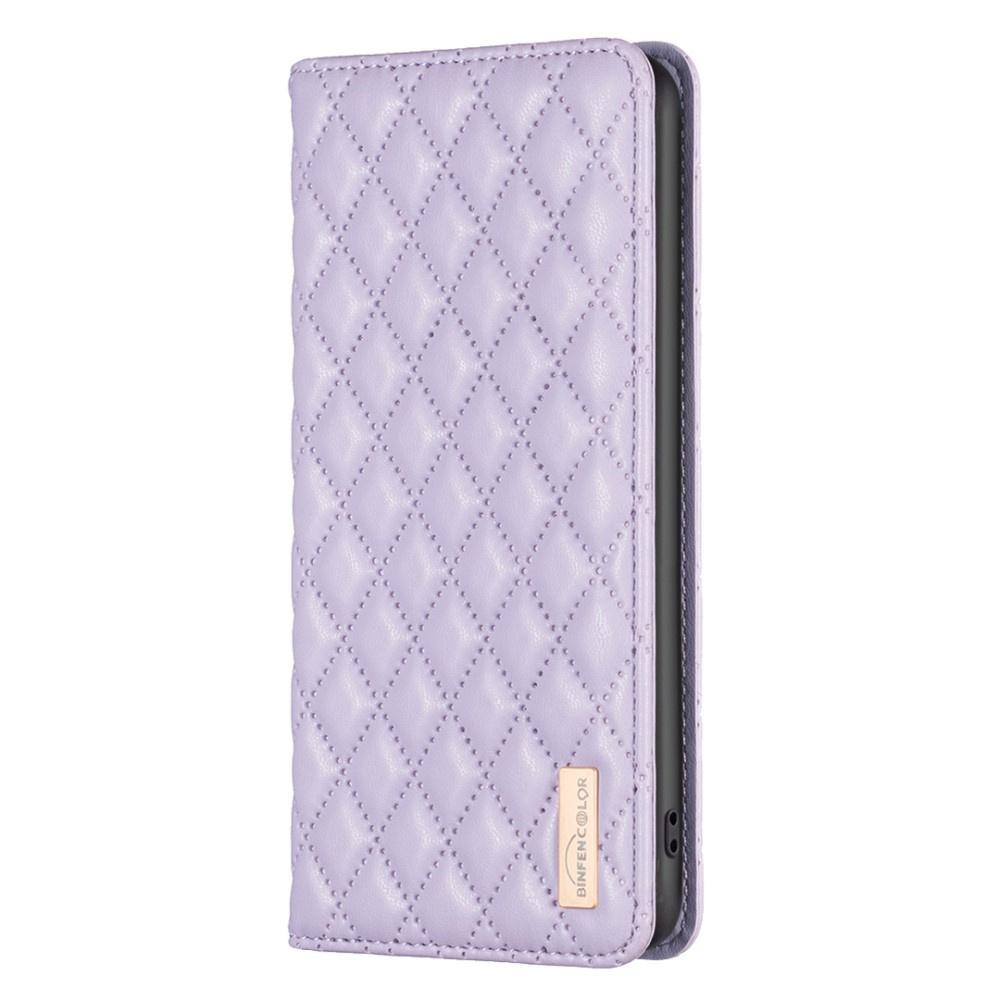 Flip Case for Xiaomi Redmi Note 13 5G, Wallet, BINFEN COLOR, Purple