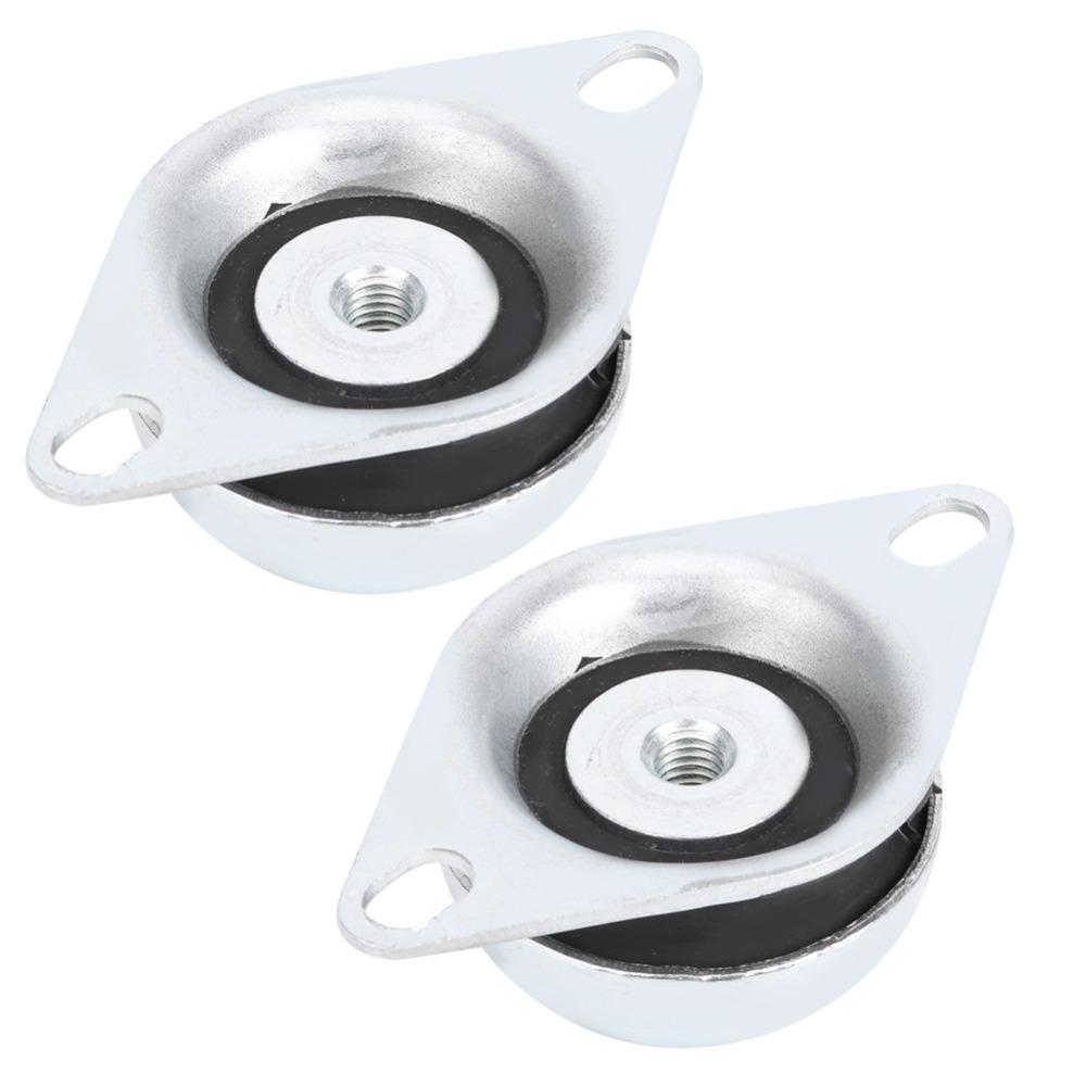 2pcs M10 Thread Shock Damper Rubber Material Bell Shaped Rubber Buffer Excellent Shock Absorption High Load Capacity